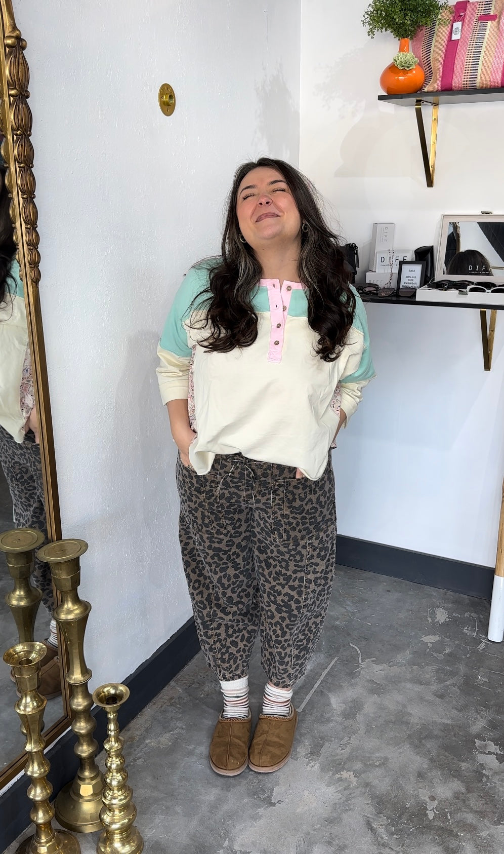 Minty Paisley Top
