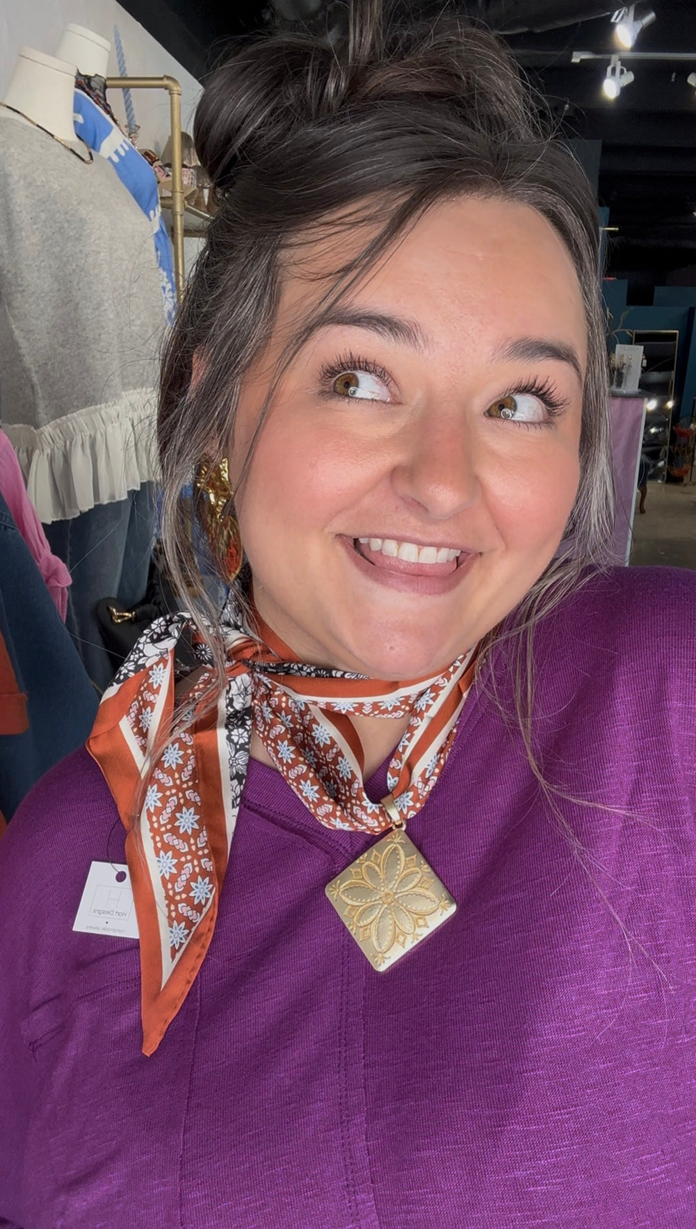Autumn Scarf Neckace