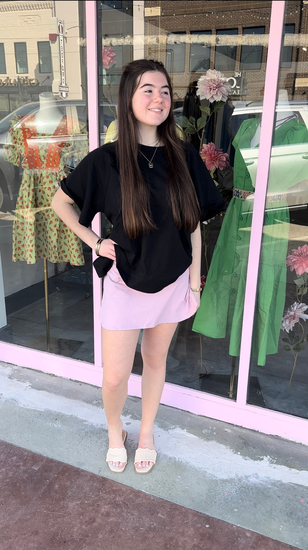 Crossover Butter Skirt - Pink