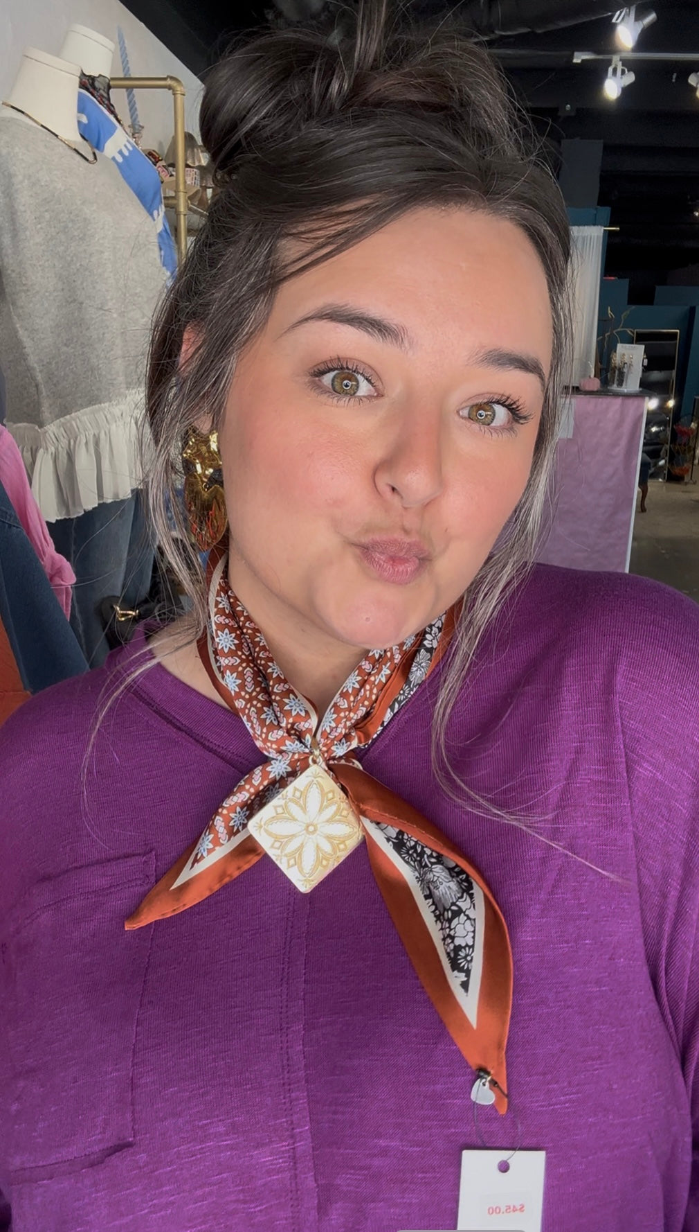 Autumn Scarf Neckace