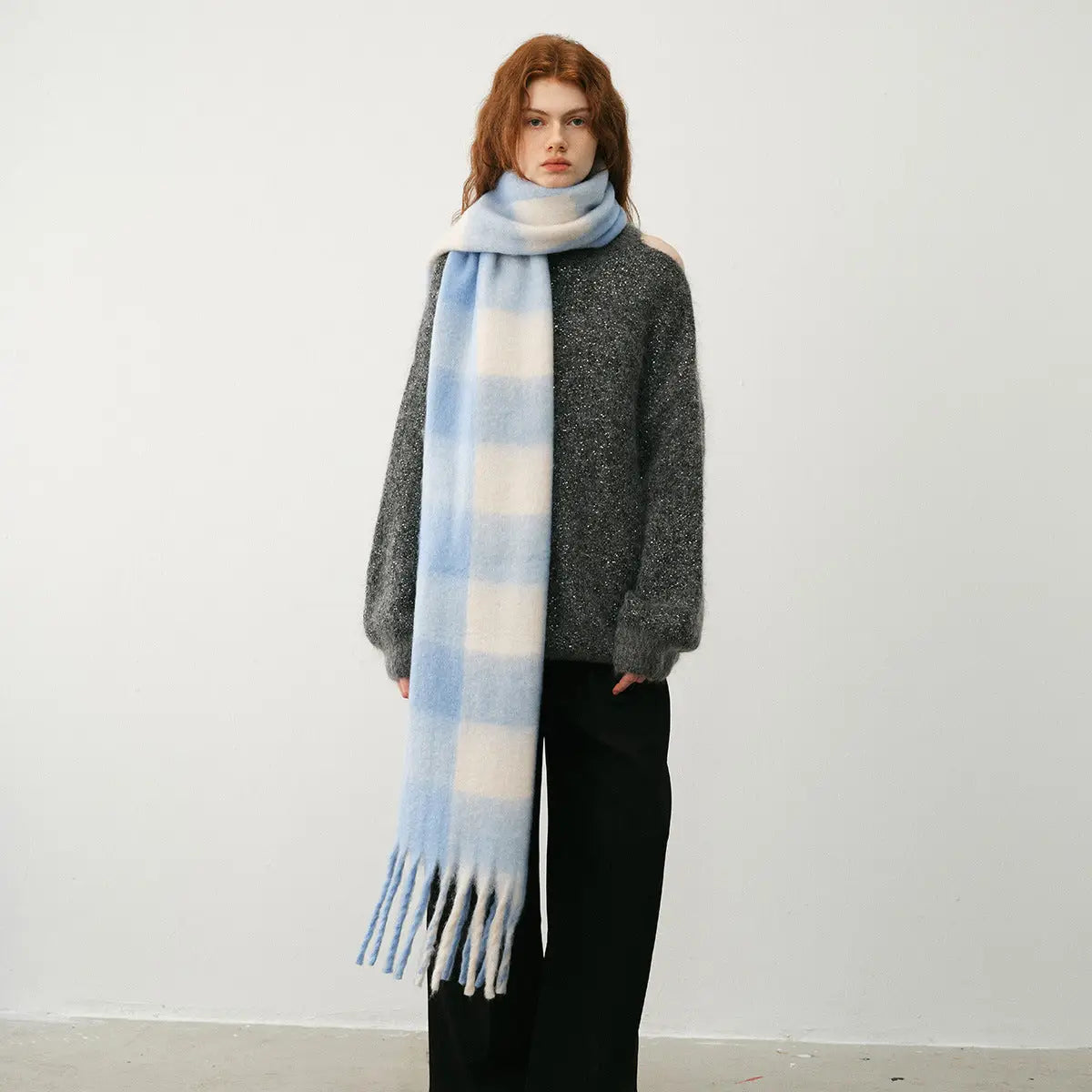 Winter Blue Scarf