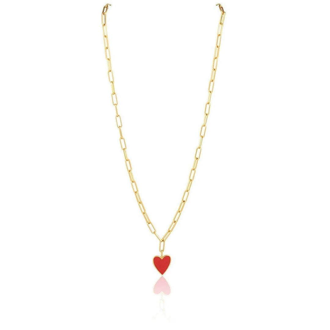 Jamie Red Heart Necklace