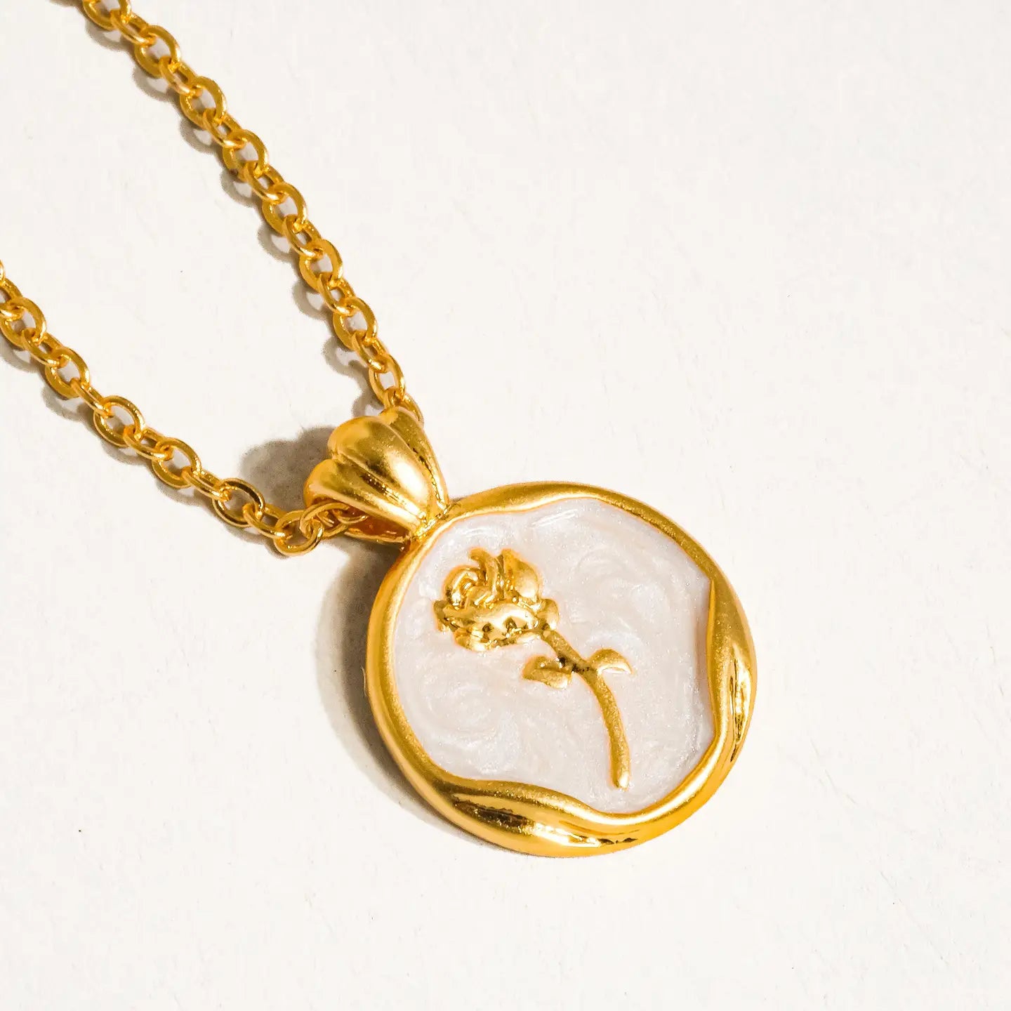 Mallory Rose Coin Necklace
