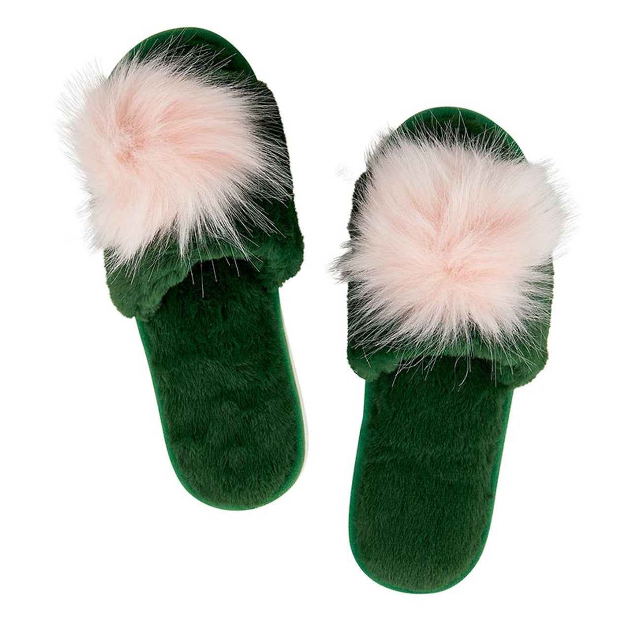 Green and Pink Slippers