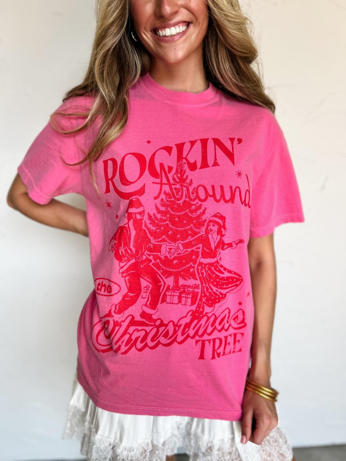 Pink Tree Tee