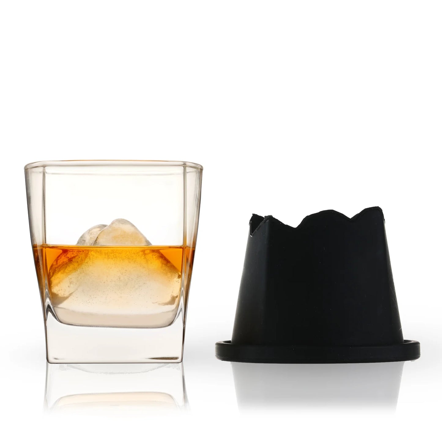 Ice Mold & Whiskey Glass Set