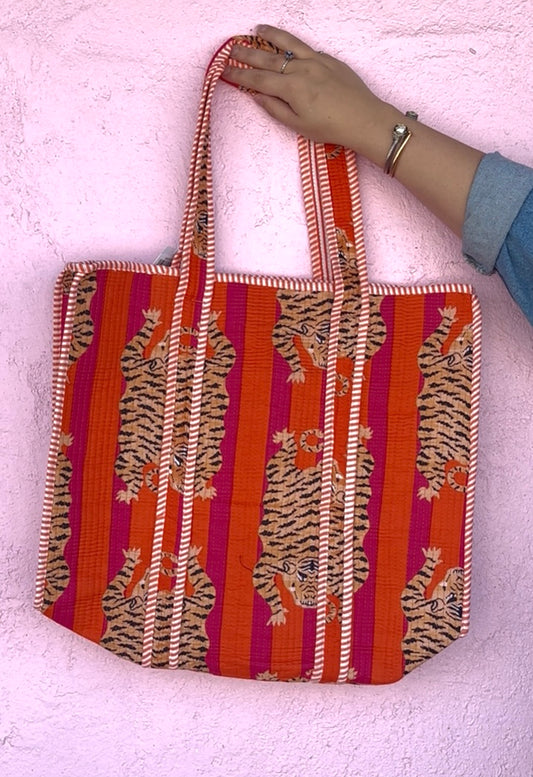 Tiger Quilt Tote