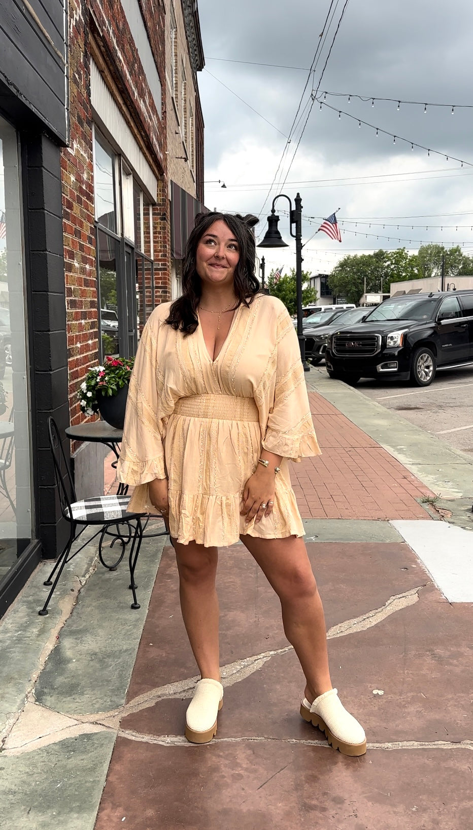 Vaca Days Cream Dress