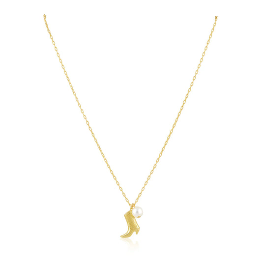 Boot N’ Pearl Necklace