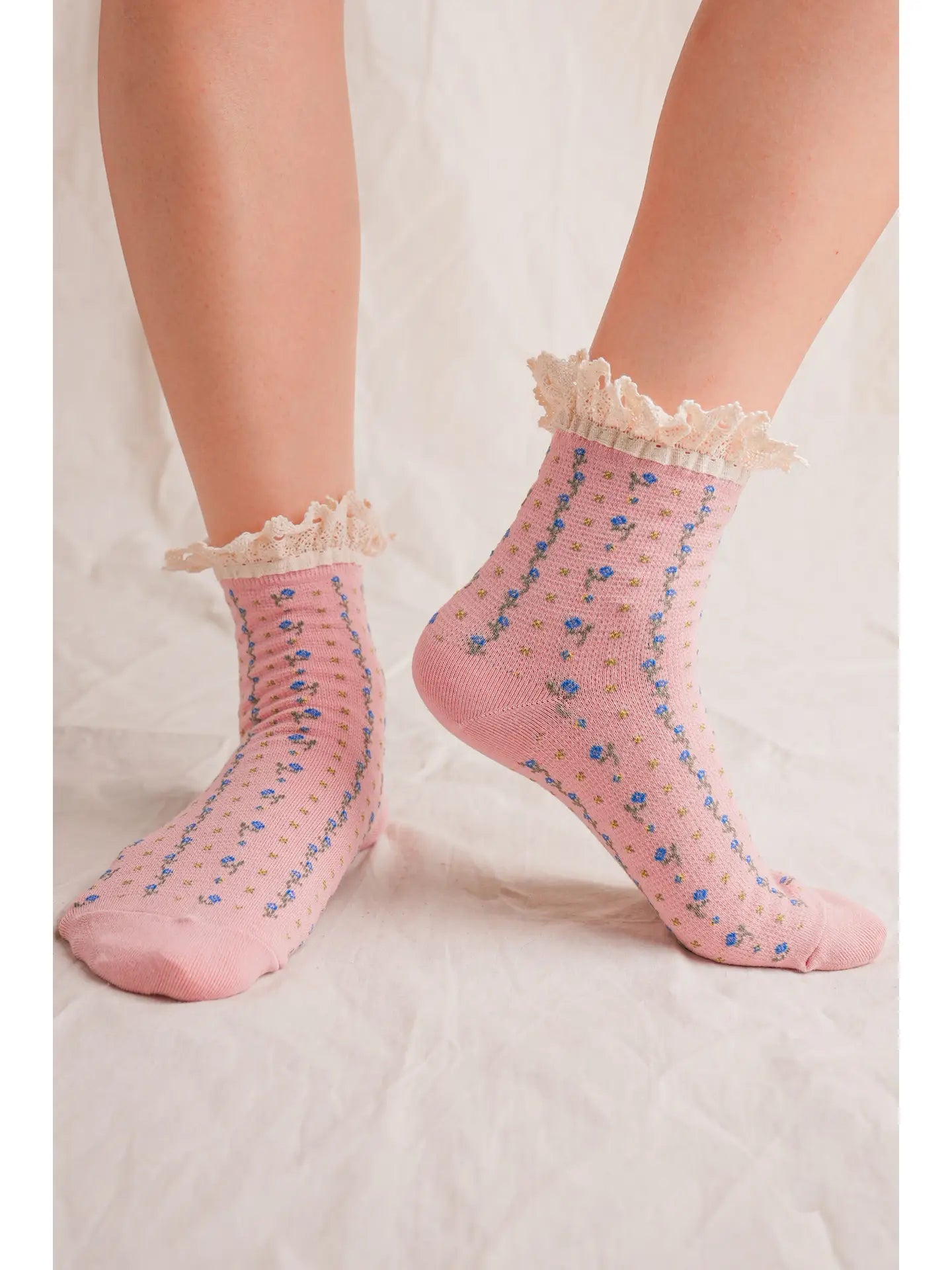 Frill Sock - Blush