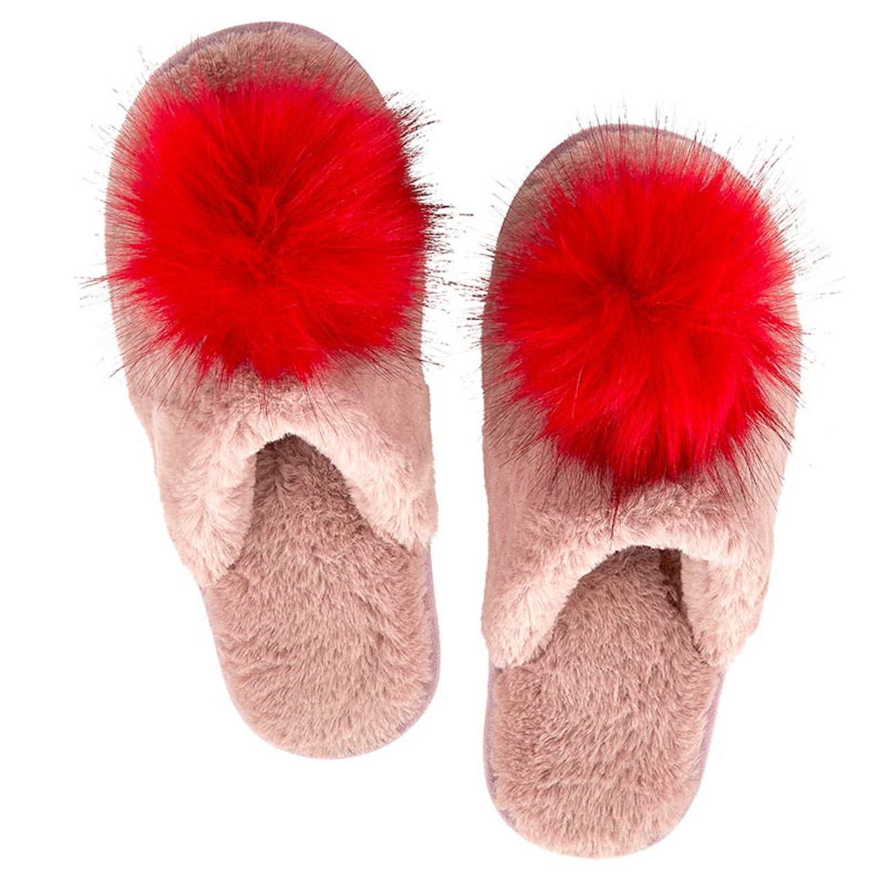 Pink and Red Slippers