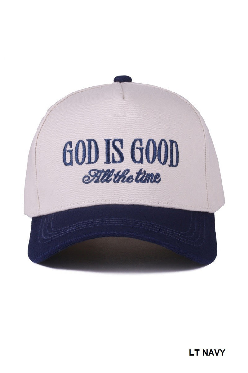 God Is Good Hat - Navy