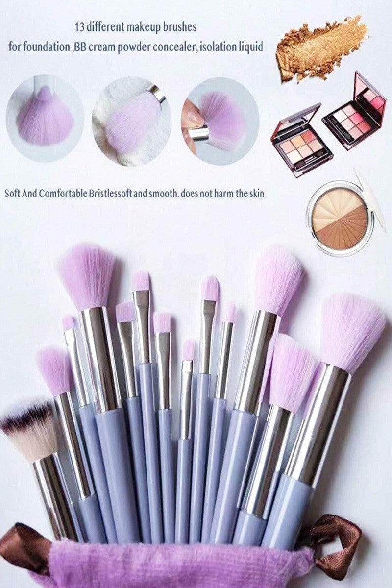 Makeup Brush Set - Purple