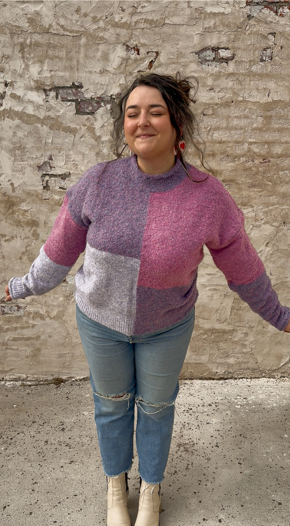 Paint Me Purple Sweater