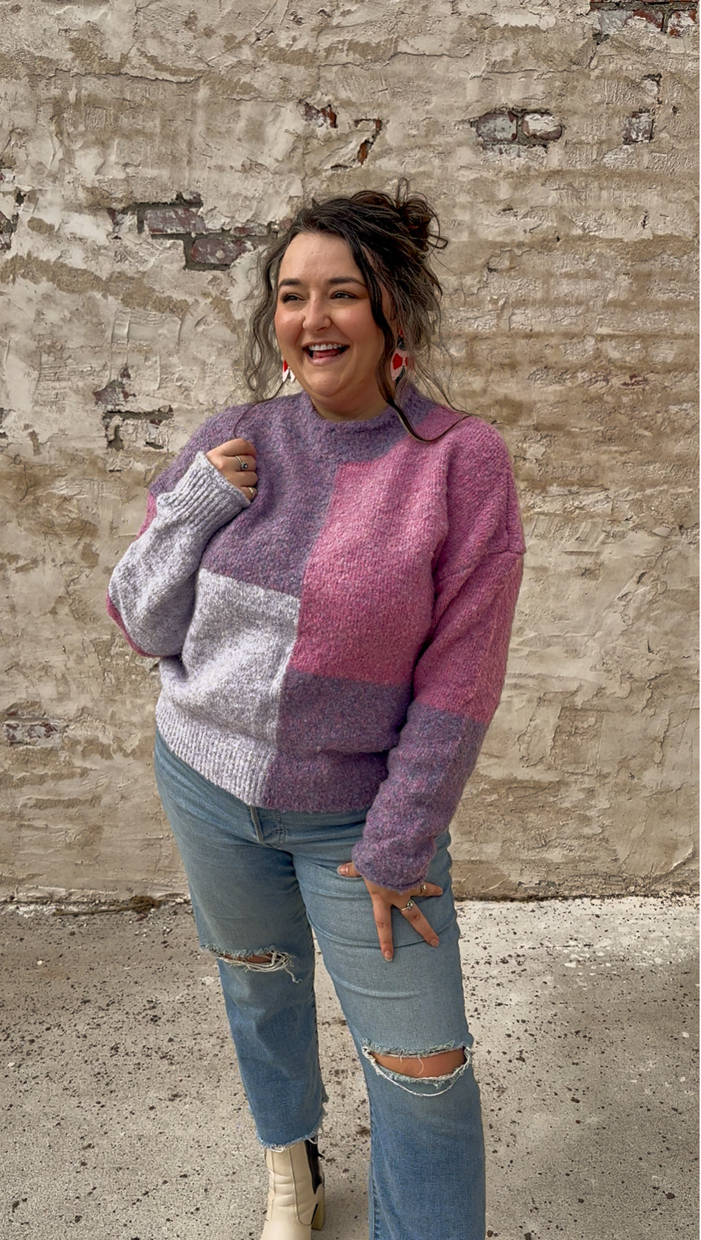 Paint Me Purple Sweater