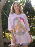 Pink Peace OS Tee