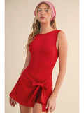 Kimberly Wrap Dress - Cherry