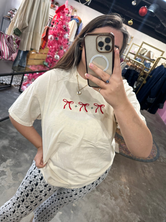 Red Bow Tee