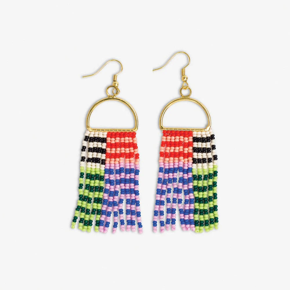 Allison Rio Horizontal Stripe Bead Earring