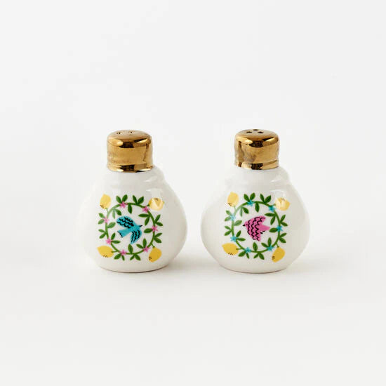 Bird/Wreath Salt and Pepper Shakers