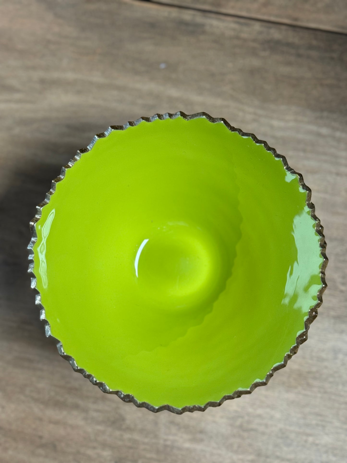 Colored Enamel Gold Bowls