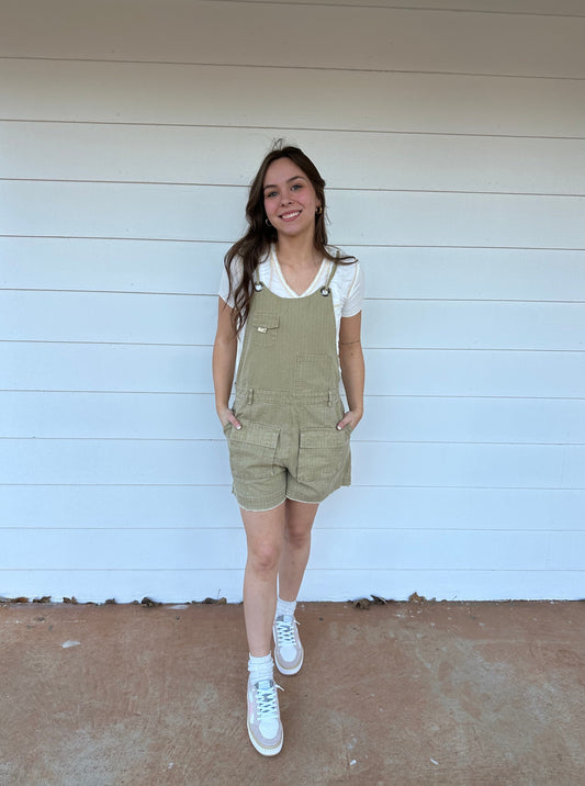 Washed Cargo Romper