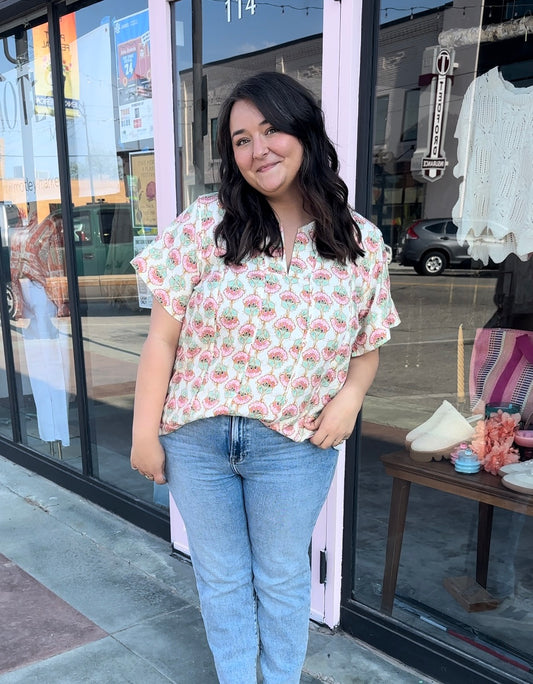 Fiona Floral Top