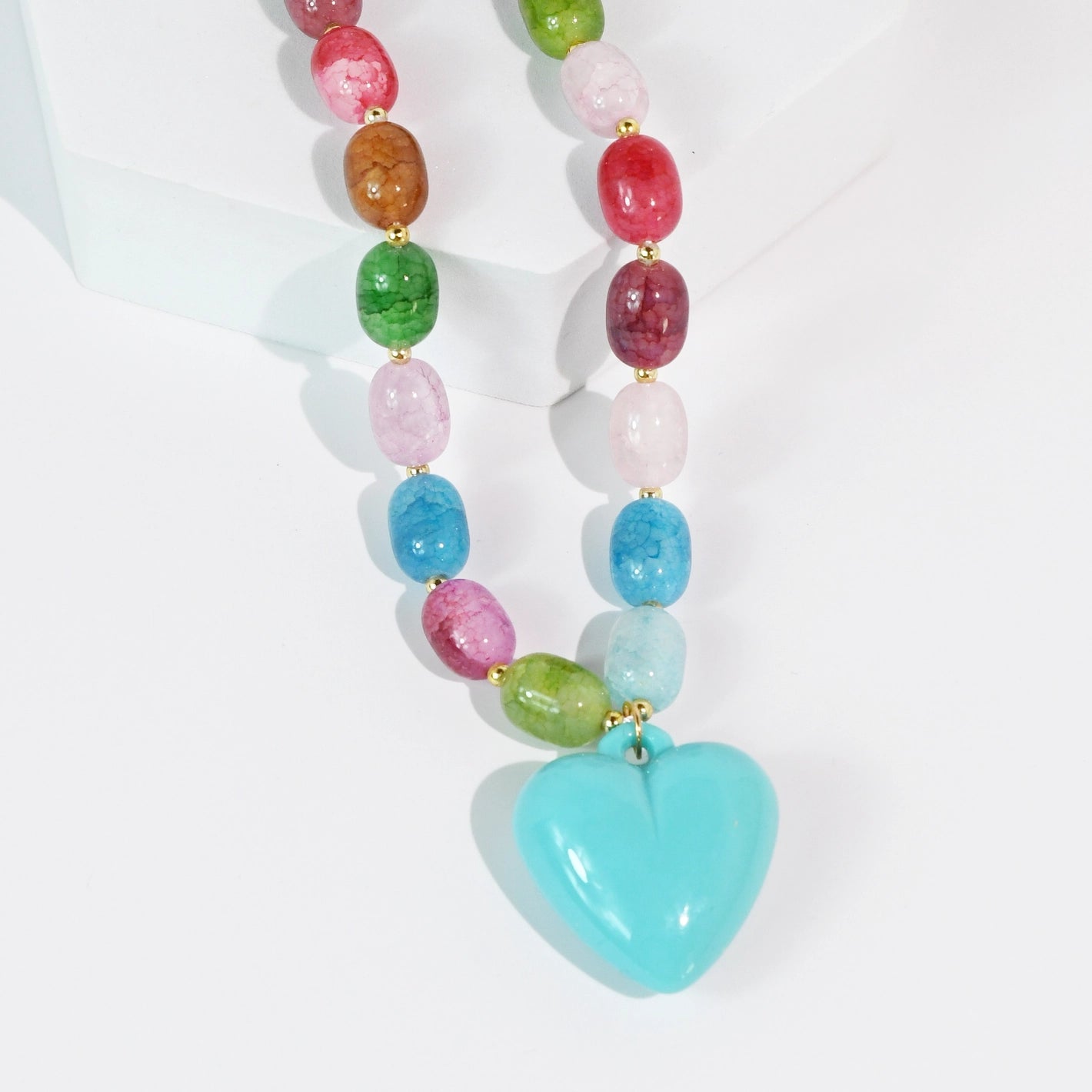 Blue Heart Necklace - Motley Market