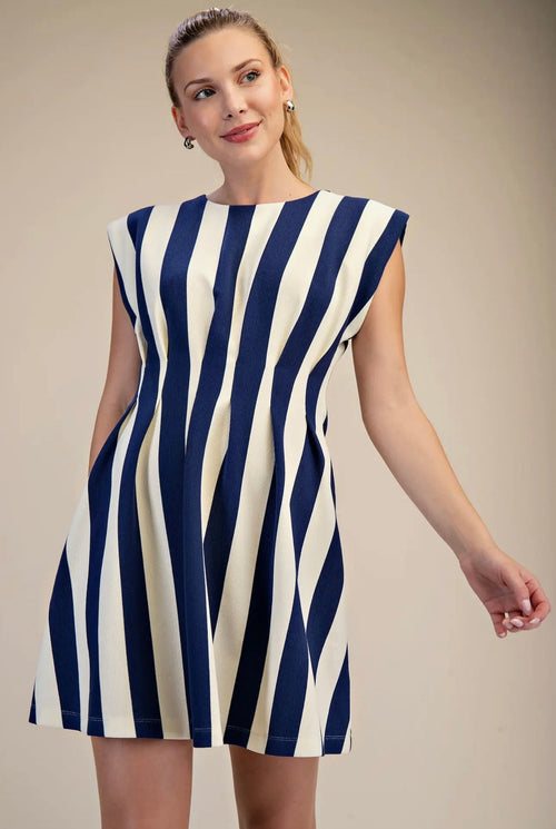 Candy Land Dress - Navy - Motley Market