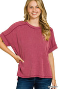 Carrie Top - Burgandy - Motley Market