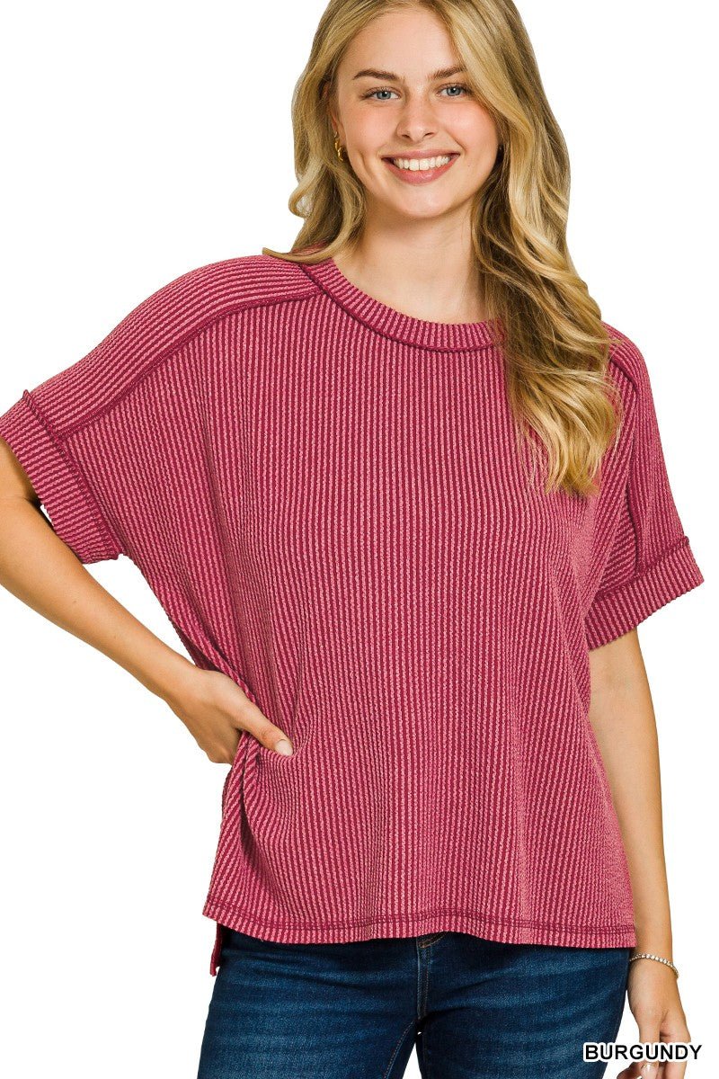 Carrie Top - Burgandy - Motley Market
