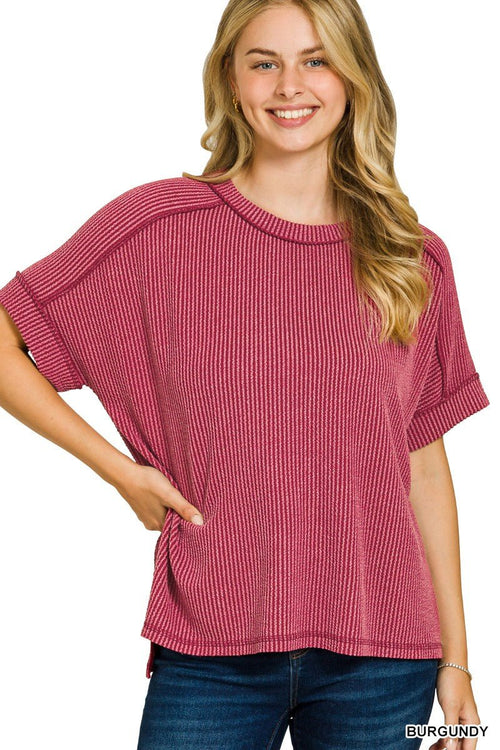 Carrie Top - Burgandy - Motley Market