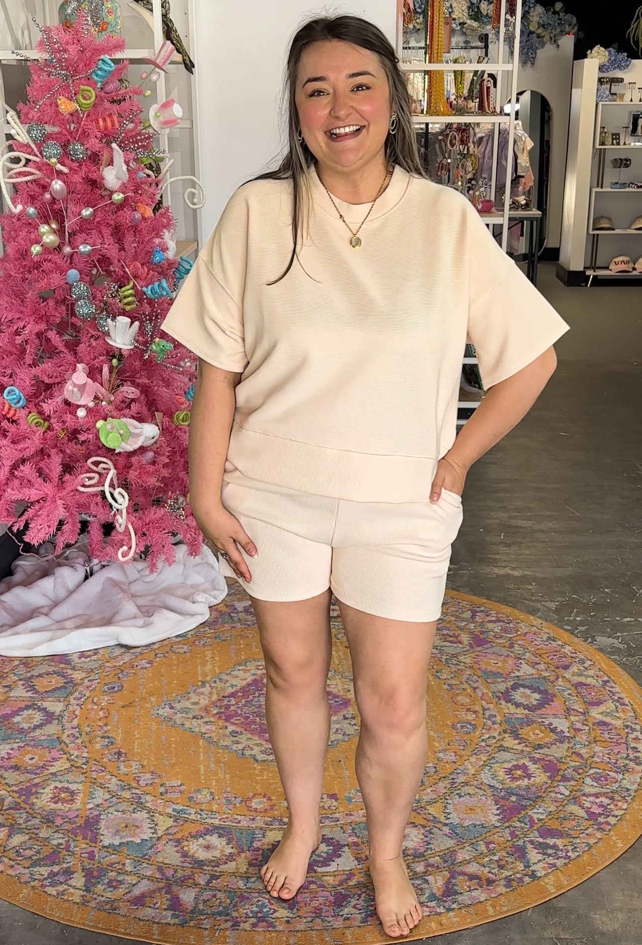 Everyday Ribbed Bottom - Cream - Motley Market