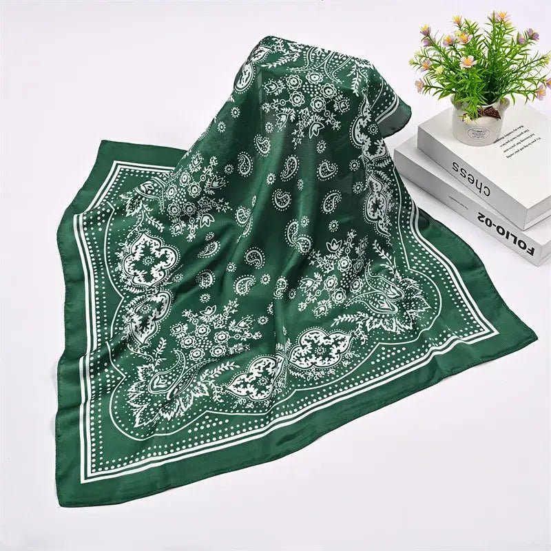 Green Bandana Scarf - Motley Market