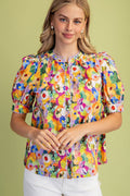 Kalie Top - Yellow - Motley Market