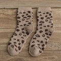 Khaki Leopard Sock - Motley Market