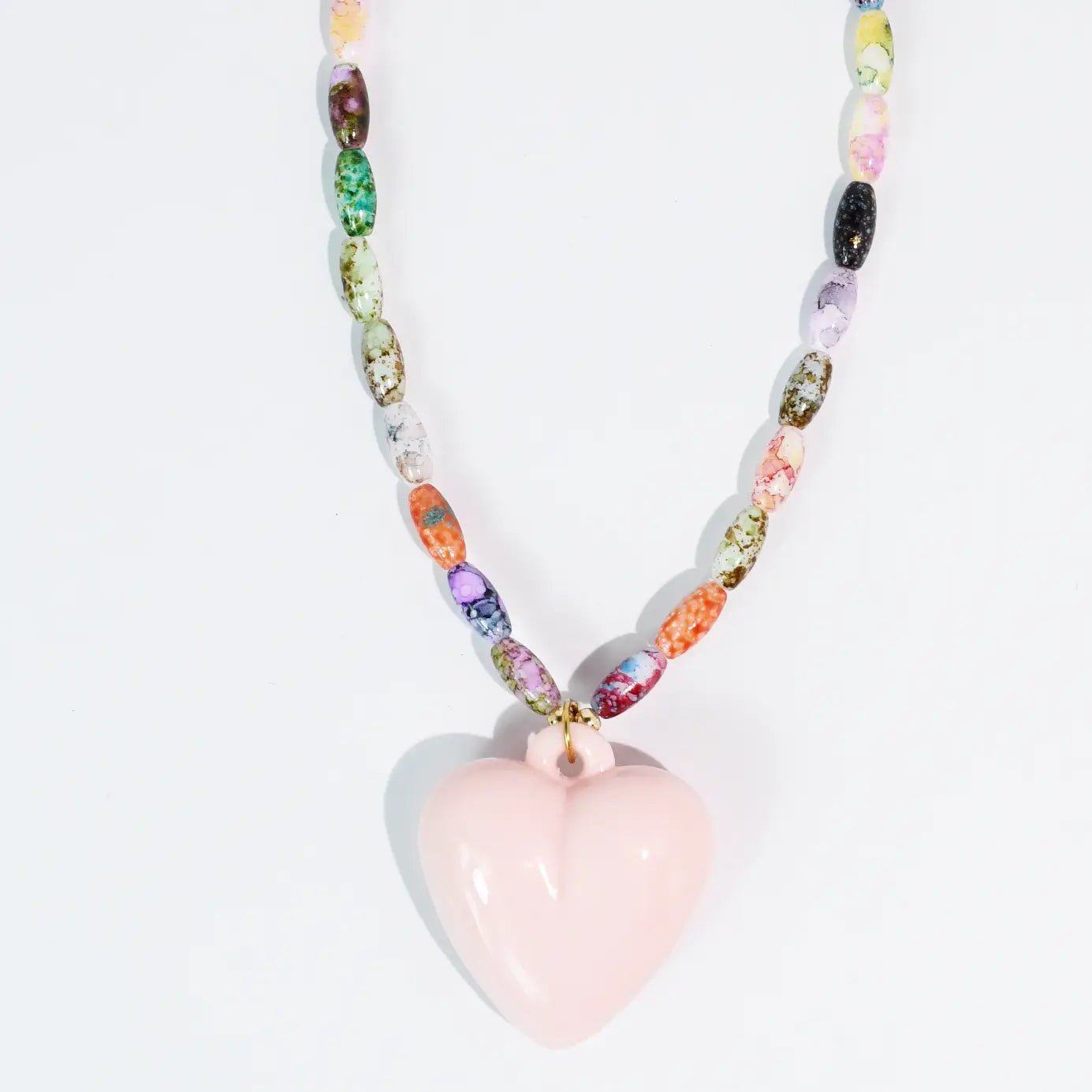 Pink Pop Heart Necklace - Motley Market