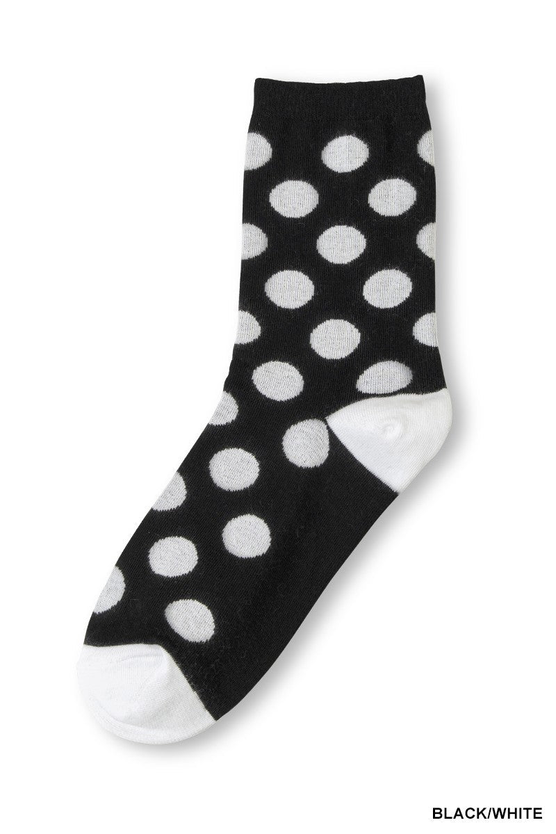 Polka Socks - Black - Motley Market