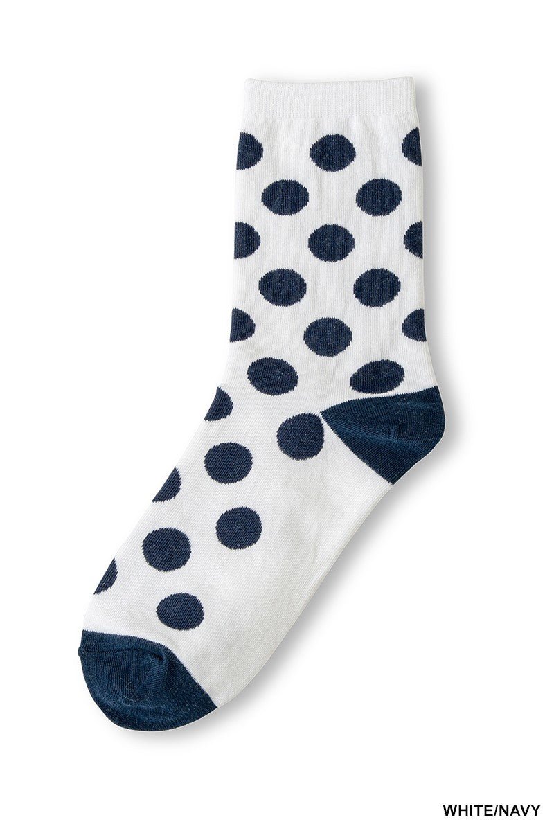 Polka Socks - White - Motley Market