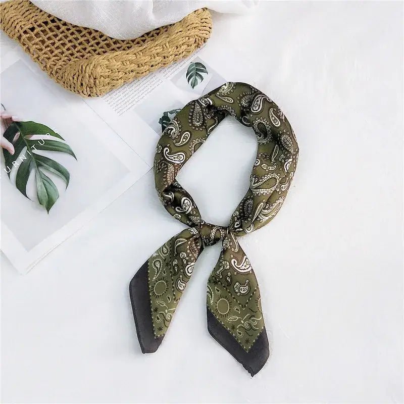 Roy Bandana Scarf - Olive - Motley Market