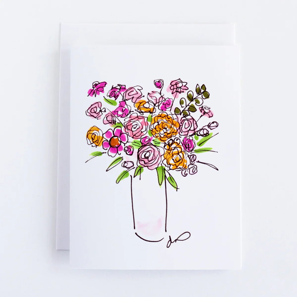 Summer Sorbet Flowers Notecard Set - Motley Market