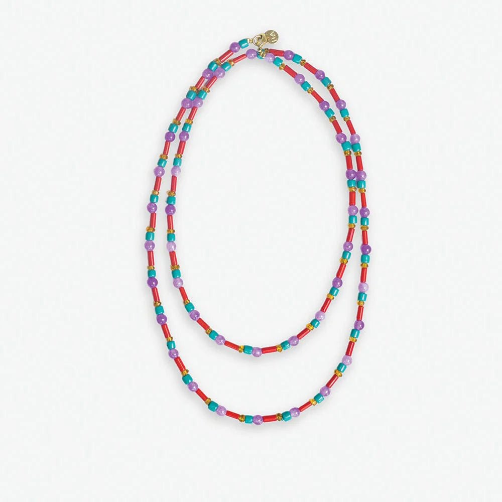 Sylvia Mixed Beads + Stones Necklace - Motley Market